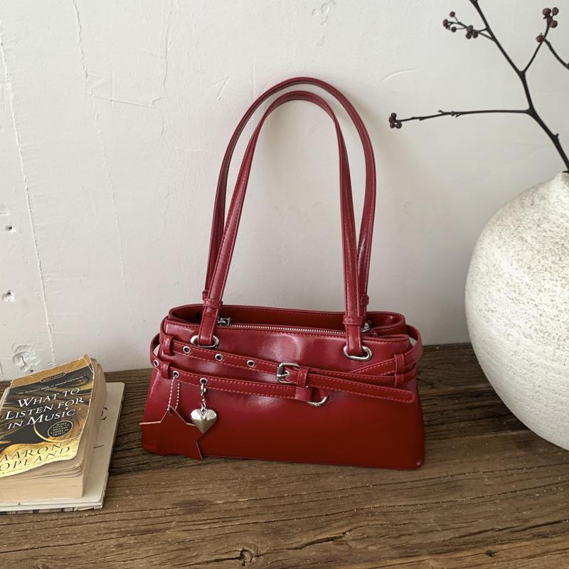 Einzelschultertasche Casual Chic - Premium Boston Unterarmtasche