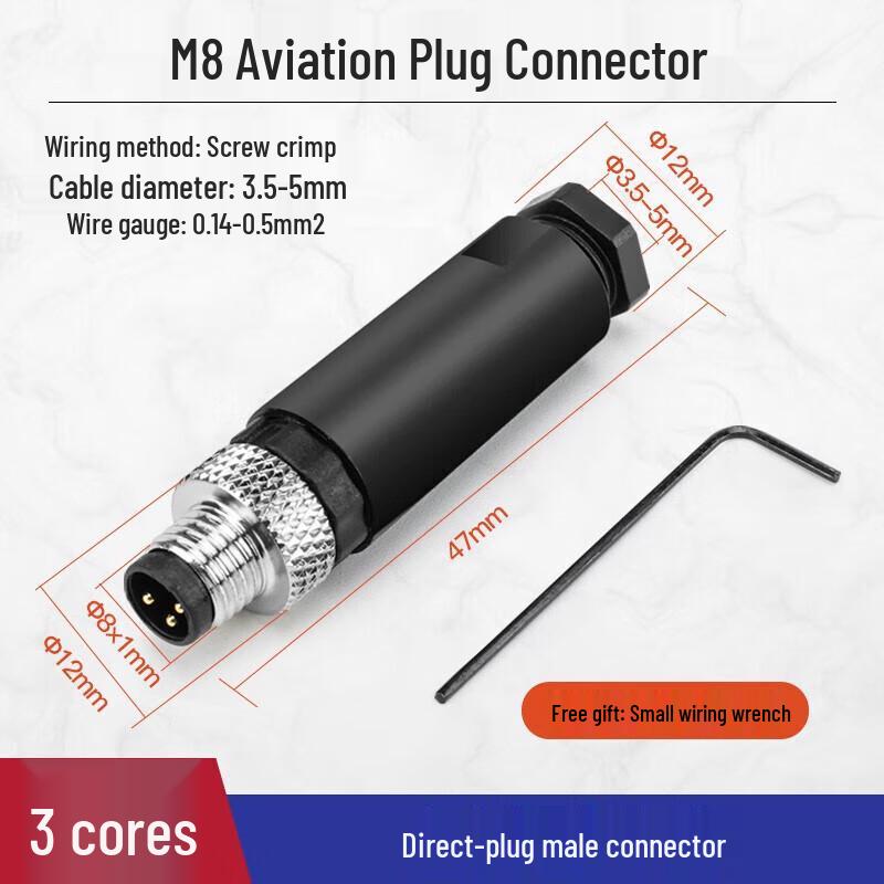 KUICC M8 Waterproof Aviation Connector