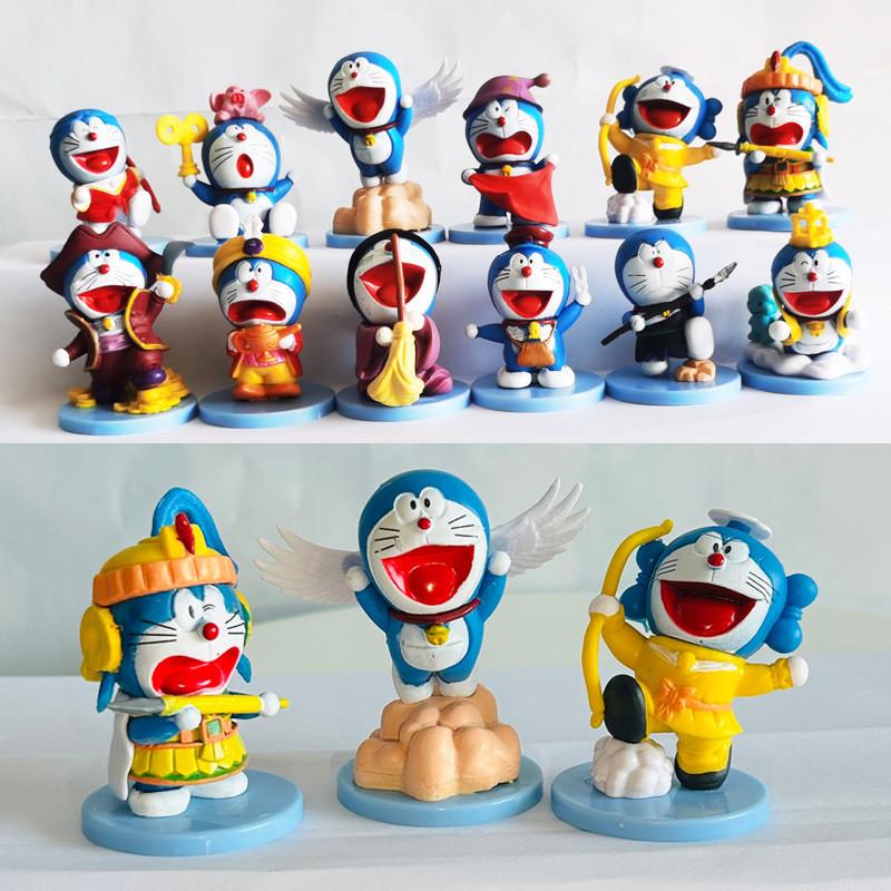 Doraemon Pvc Figure Set With 6 Collectible Toys For Fans And Gift Collectors