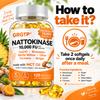 Plant-Derived Enzyme Complex Capsules, Nattokinase 10,000 FU, Coenzyme Q10, Bromelain, Olive & Turmeric Blend, Nutritional Supplement