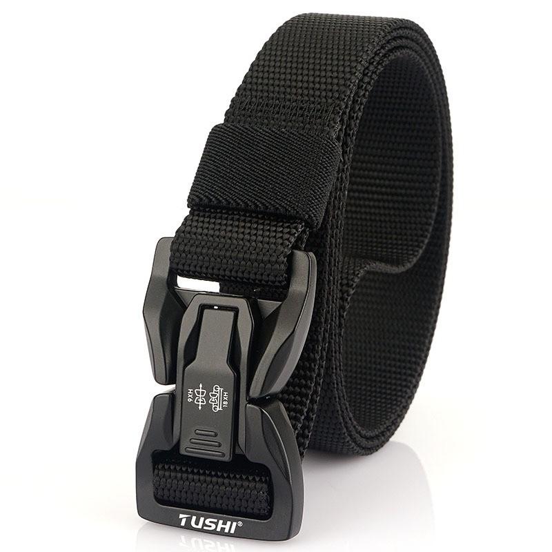 Alloy Buckle Training Nylon Belt Outdoor All-match Tooling Quick-release Men s 125cm чёрный