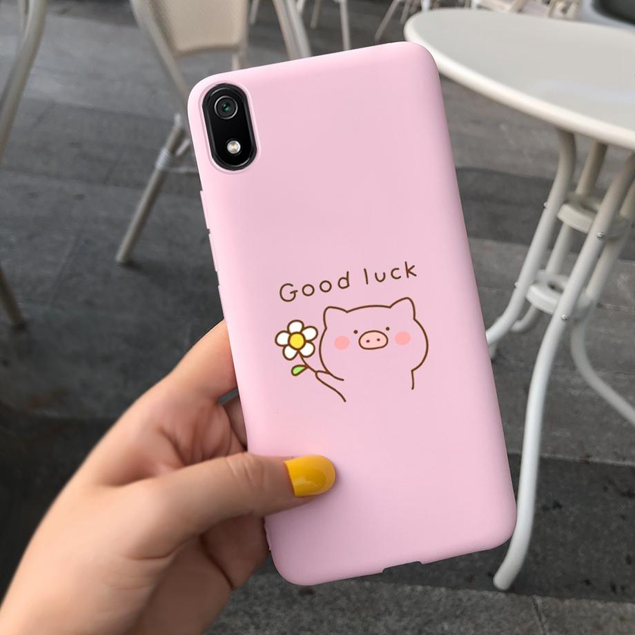 For Xiaomi Redmi Note 7 Case Redmi 7 7A  Soft Silicoen Love Heart Flowers Back Cover Phone Case On Redmi 7A Note7 Redmi7 Bumper
