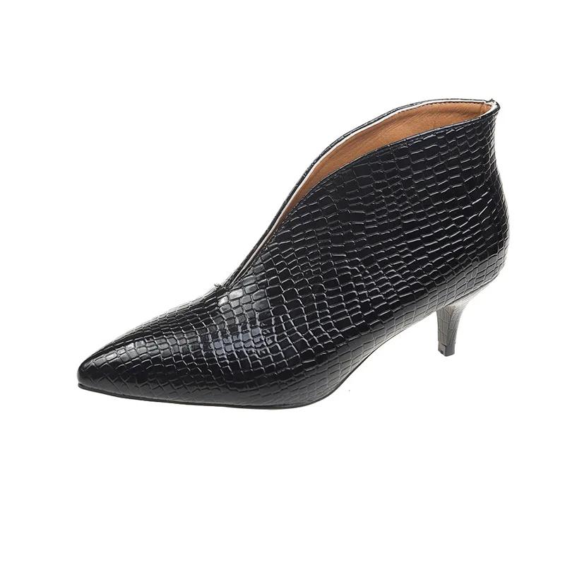 

Туфли на высоком каблуке Stilettos Black Apricot Printed Toe Женская обувь Туфли на высоком каблуке для вечеринок Женские туфли-лодочки для свадебной вечеринки 41