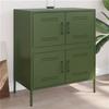 VidaXL Olive Green Buffet 68x39x79 Cm Steel, Cabinet, Cupboard, High Buffet, Sideboard, Storage Cabinet, 842956