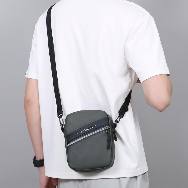 2025 New Men's Crossbody Bag Lightweight Commuting To Work Multi-layer Shoulder Bag Simple Fashion Men's Bag