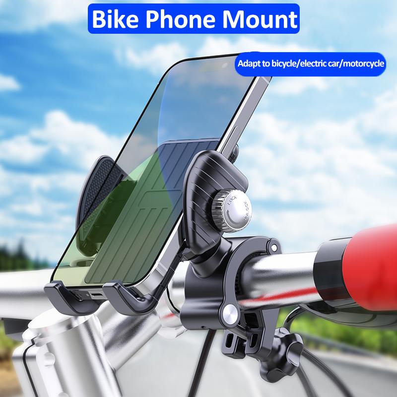 Taiworld Mobile Phone Holder Bike Mount Motorcycle Bike Handlebar Smartphone Mount Cell Phone Holder for Bicycle Silicone Mount