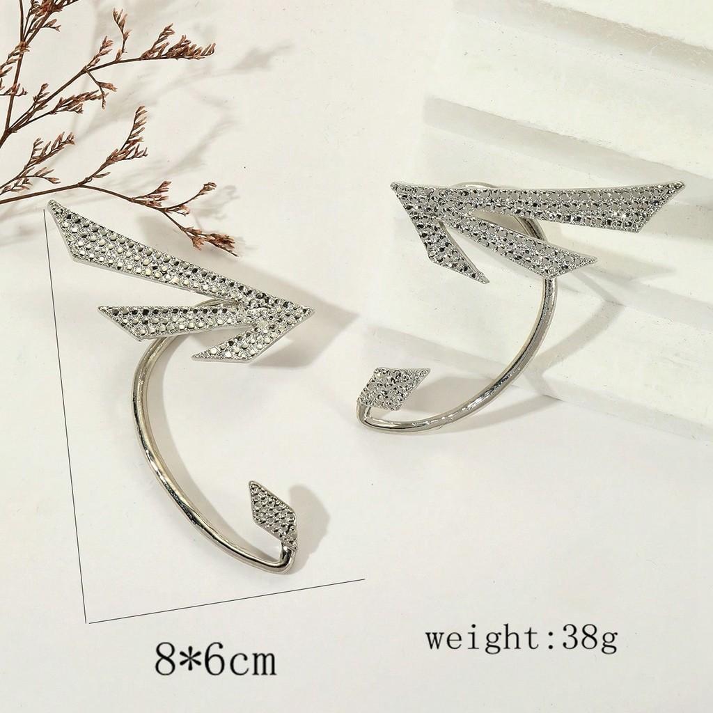Alloy Geometric Earrings For Women With Punk Style For Spring Trend