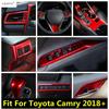 Gear Panel / Window Lift / Head Light Lamp / Pillar A Frame Cover Trim For Toyota Camry 2018 - ABS Accessories Interior Kit
