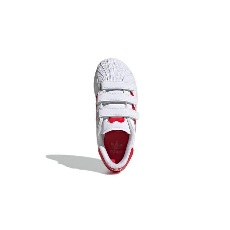 Adidas Originals Superstar Cf C Abrasion Resistant Abrasion Resistant Low top Kids' Skateboarding Shoes Red White FZ0643