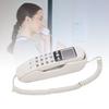 Telefone Básico com Fio Montável na Parede Estilo Retrô Fino Telefone Fixo de Parede com Suporte DTMF para Identificador de Chamadas Portátil para Casa Hotel