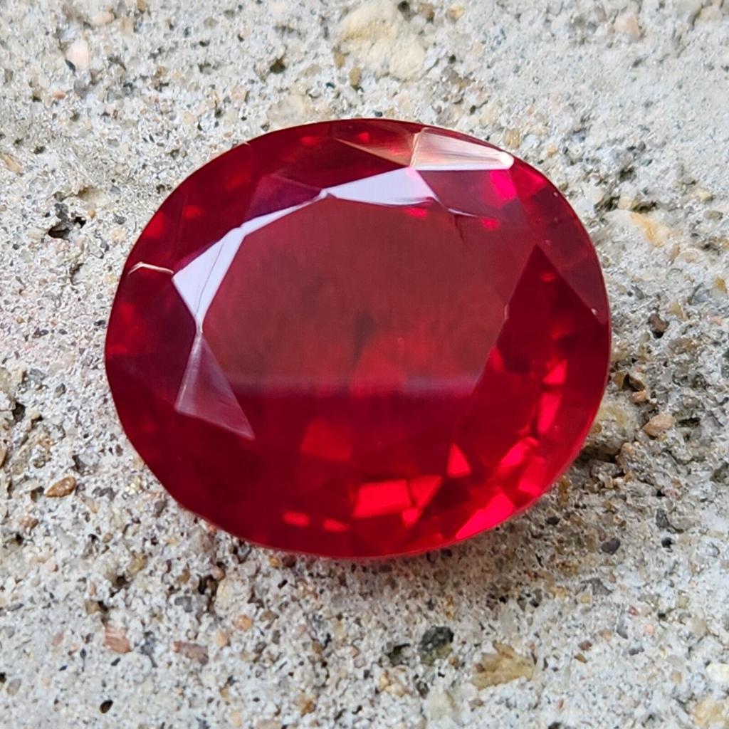 50.00 Ct Natural Mozambique Red Ruby Oval Cut Certified Loose Gemstone