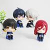 Blue Lock Isagi Yoichi Q Version Action Figure Collectible PVC Ornament Toy with Chigiri Hyoma Bachira Meguru Nagi Seishiro