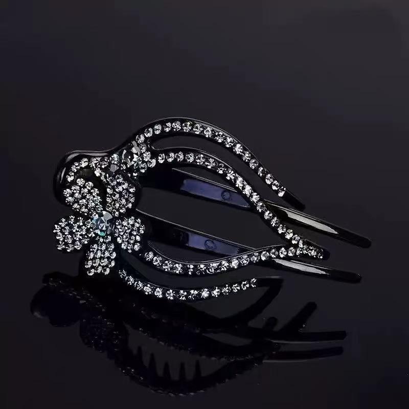 Strass Haar Krokodilklemmen Haar Kristall Haarnadel Frauen Hübsche Haarspangen Elegante Exquisite Dekoration Klaue Klemme