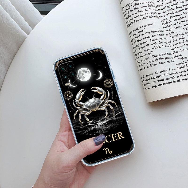 12 Constellation Card Transparent Phone Case for LG K22 K30 K40 K40S K41 K42 K50 K50S K51 K51S K52 K61 K62 K71 K92 Q61