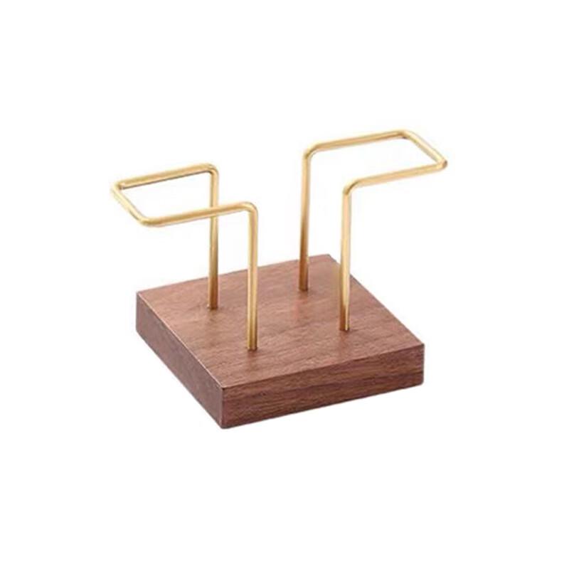 Walnut Wood Square Desktop Tissue Holder