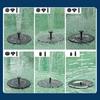 Floating Solar Fountain Bird Bath Solar Water Fountain with Multiple Nozzles Solar Powered Fountain for Garden Yard Pond Pool Outdoor