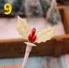 10PCS Merry Christmas Cake Toppers Cartoon Xmas Tree Cake Decor Snowman Happy New Year Cupcake Toppers Decor For Party Wholesale