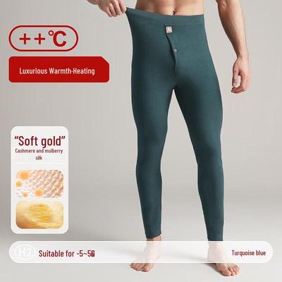 Hengyuanxiang Herren Winter Thermo-Unterhose aus Wolle
