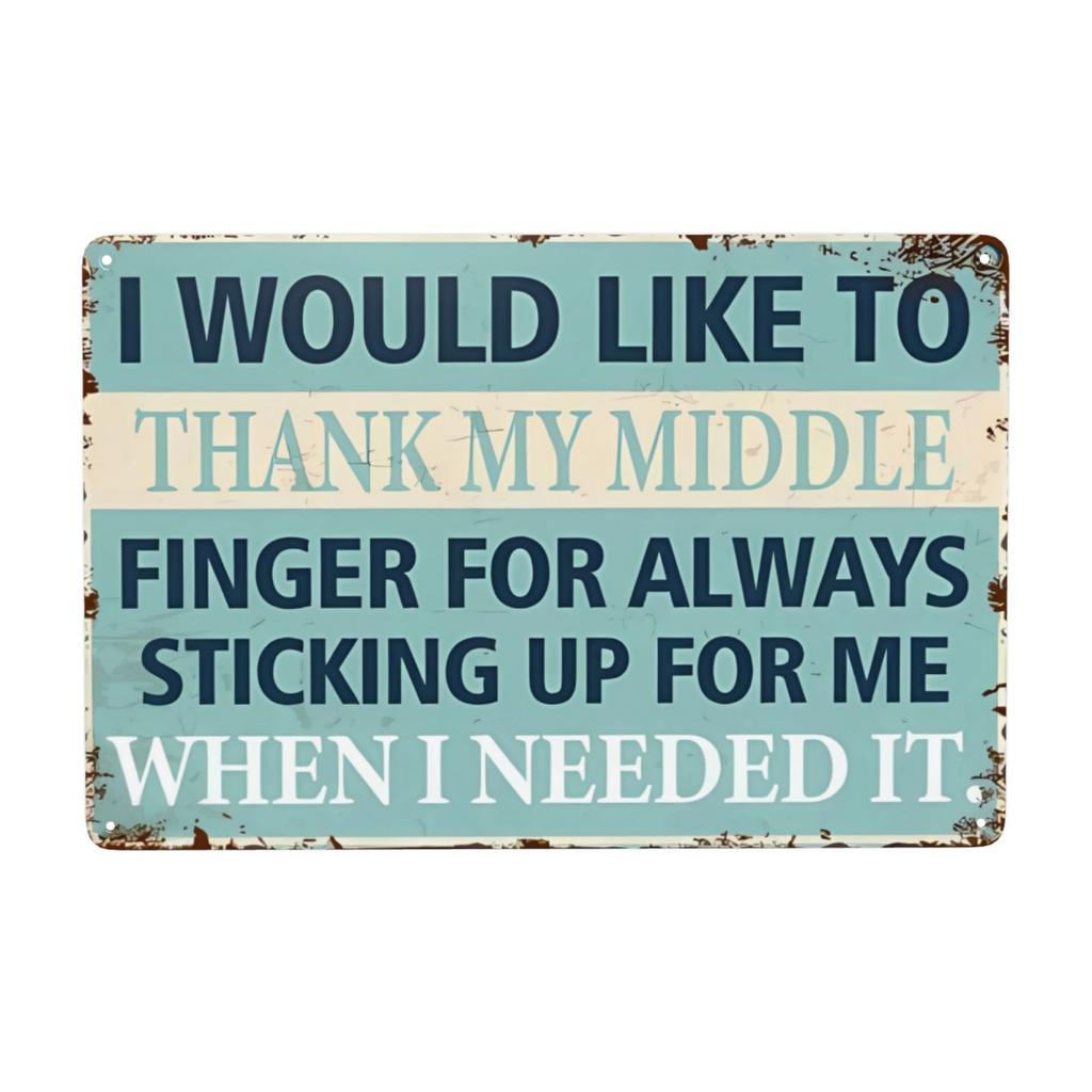 1pc Vintage Metal Sign, Relax We Are All Crazy It Isn't A Competition Metal Sign Wall Decor for Home Bar Coffee Office 12x8 Inch