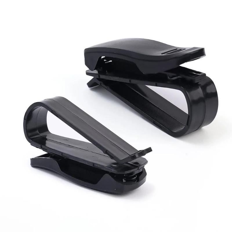 Auto Sun Visor Glasses Box Sunglasses Clip Card Ticket Holder Stand Universal Fastener Case Eyeglasses Car Accessories