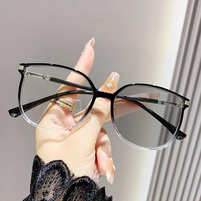 

High Quality Ultra Light Large Frame Myopia Glasses Photochromic Blue Light Blocking Women and Men Fashion Classic Near Sight Eyeglasses 0