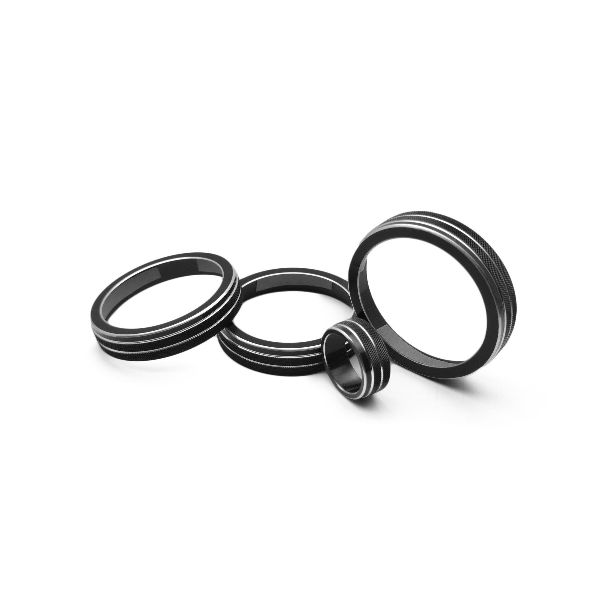 

Ручка переключателя кондиционера Jaguar E-PACE Алюминиевое декоративное кольцо - Износостойкая отделка интерьера