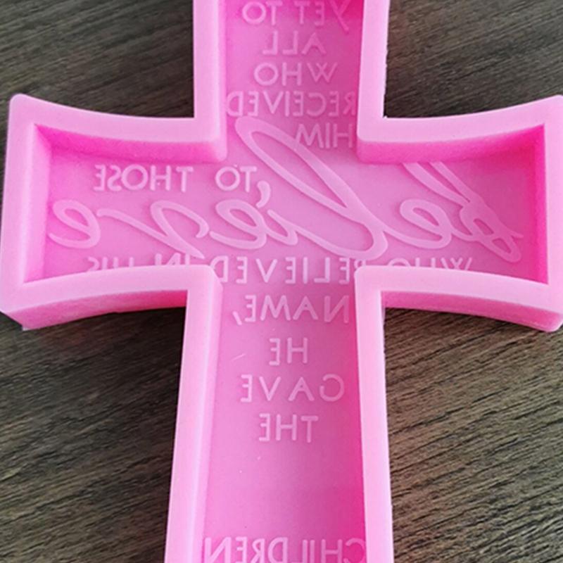 Kreuz Harzformen,Epoxidharz Kreuzformen Silikonformen für Schlüsselanhänger DIY Bastelarbeiten Halskette Schmuckanhänger Herstellung Hallowee