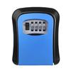 4-Digit Combination Key Lock Box, Waterproof and Secure, Blue
