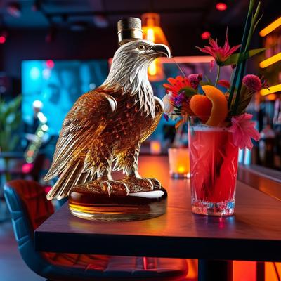 Dekanter do whisky Eagle Whiskey 280ml Dekanter do whisky w kształcie zwierząt Pojemnik do przechowywania whisky Fun Bar
