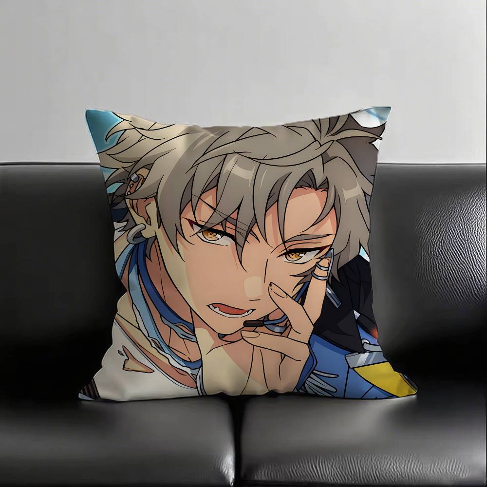 1pc Koga Ogami Pillow Case Fashion Square Pillowcase Bedroom Sofa Room Ins Decoration Leisure