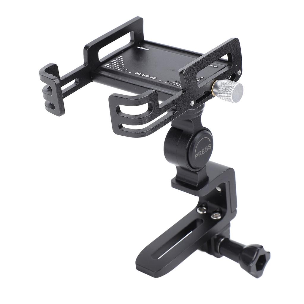 Bike Phone Holder 360 Deg Rotation Aluminum Alloy Stable Cycling Phone Mount for 2.2 To 3.9in Width Devices