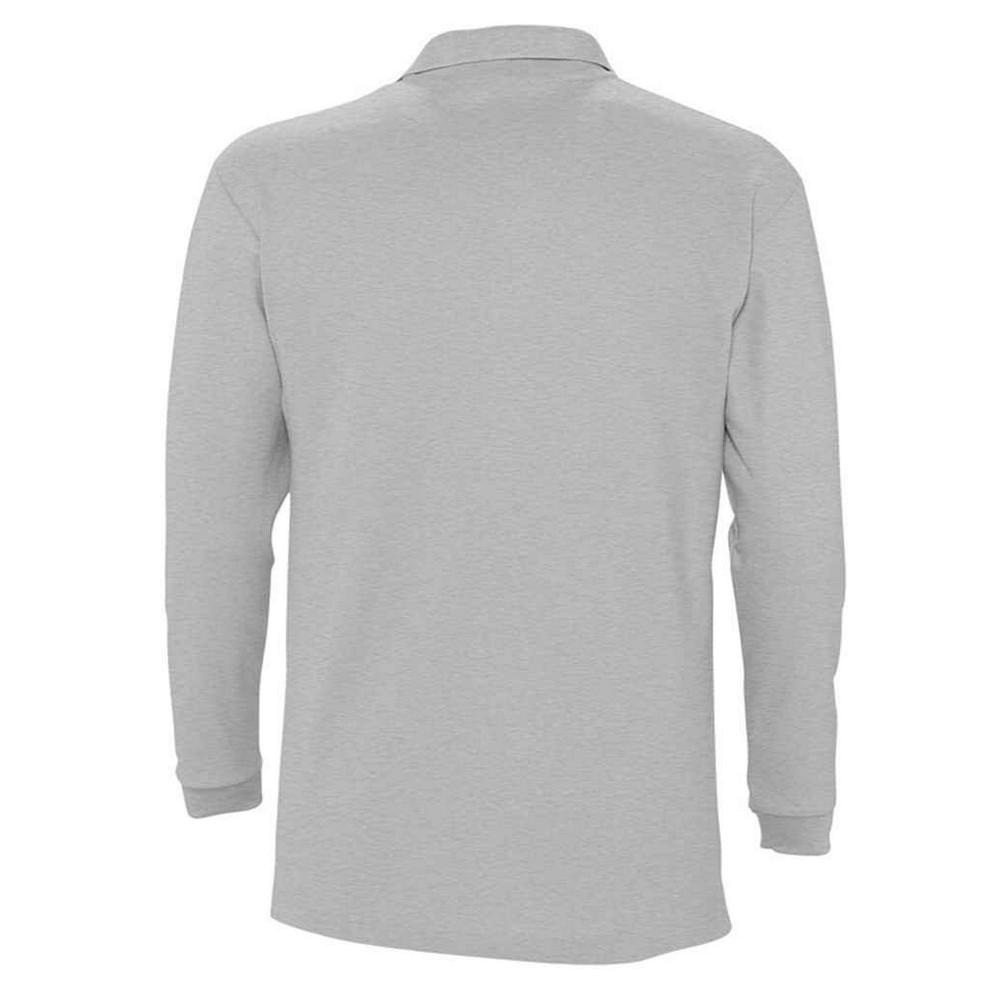 Mens Winter II Melange Long-Sleeved Polo Shirt
