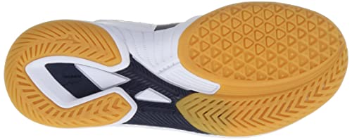 Mizuno Wave Drive 9 Table Tennis Shoes, Lightweight, Grip, White/Navy/Gold, Size 25.5 cm, 2E