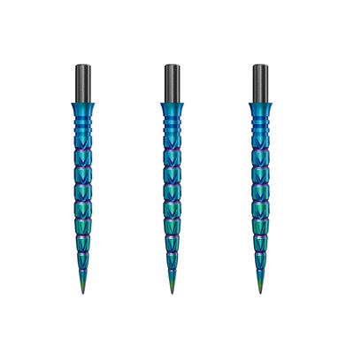 Cuesoul TOUCH POINT II Replacement Dart Steel Color Titanium Pack of 3 Tips, Point, Design, Coated, (CSDA-GZ7-Q29)