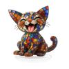 With Base Home Ornament Acrylic Desktop Ornament Hot Cat Statue  Home Table Seasonal Decor