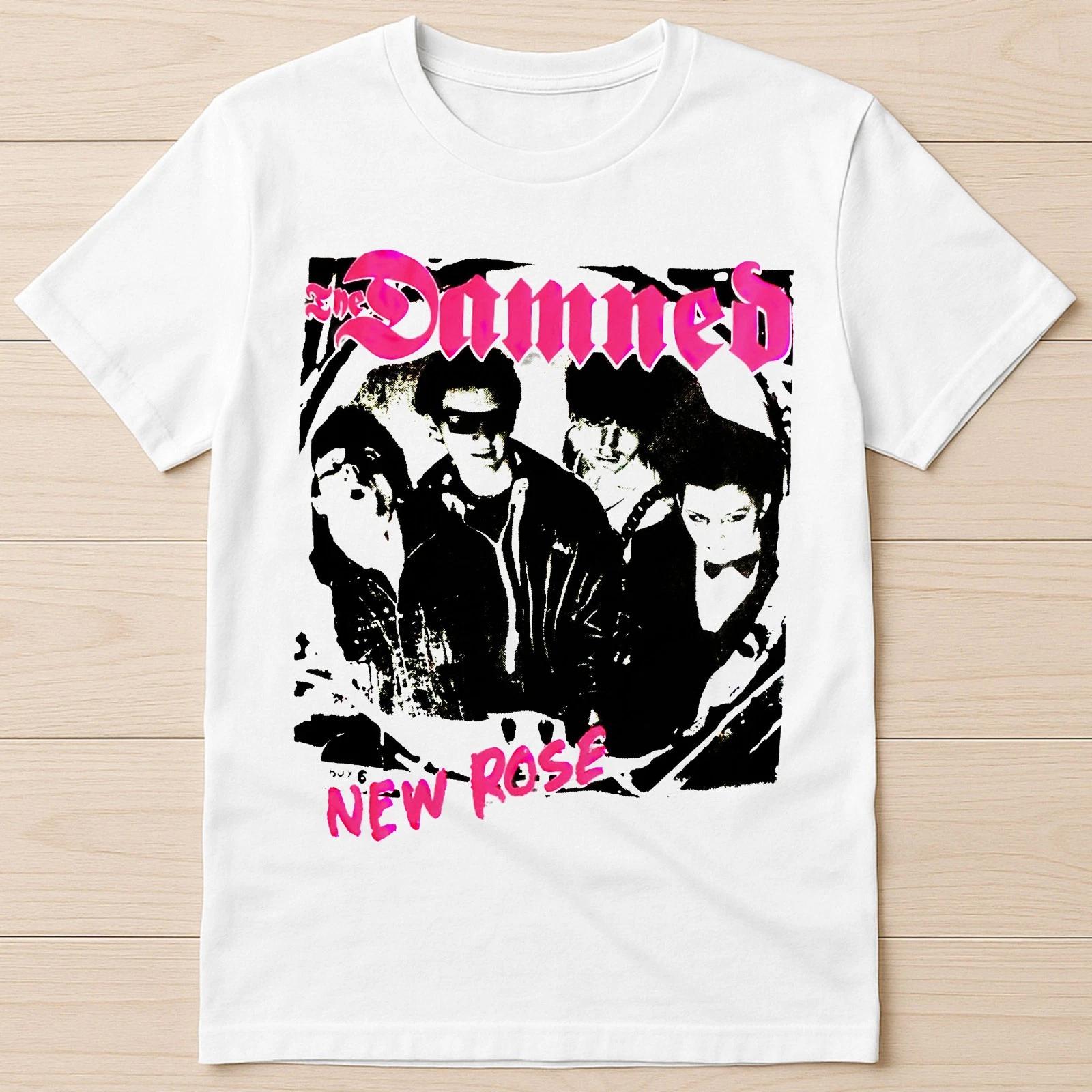 The Damned New Rose Music Punk Rock Best Seller Funny Gift Tee T Shirt 1641 3XL