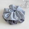 Korean Striped Bow Knot Plaid Hair Scrunchie Accessory