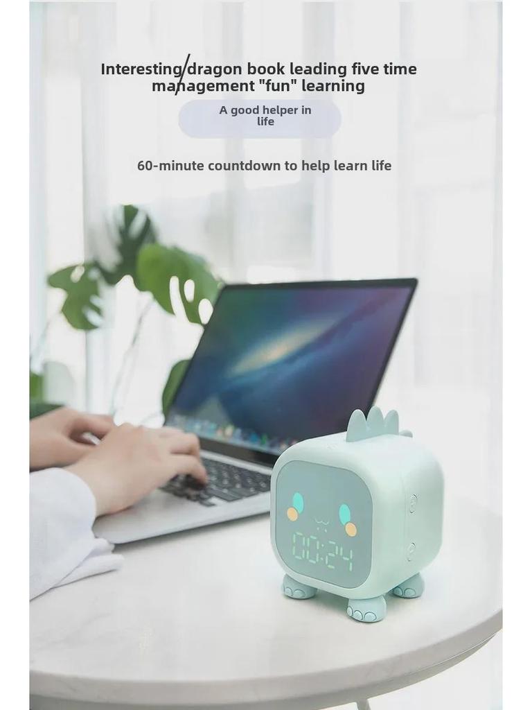 Fun Dinosaur Kids' Multifunctional Alarm Clock - Creative, Super Loud & Perfect for Students