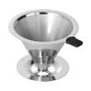 105mm Outer Diameter Coffee Filter Stainless Steel Funnel Type Accurate Coffee Dripper for Home