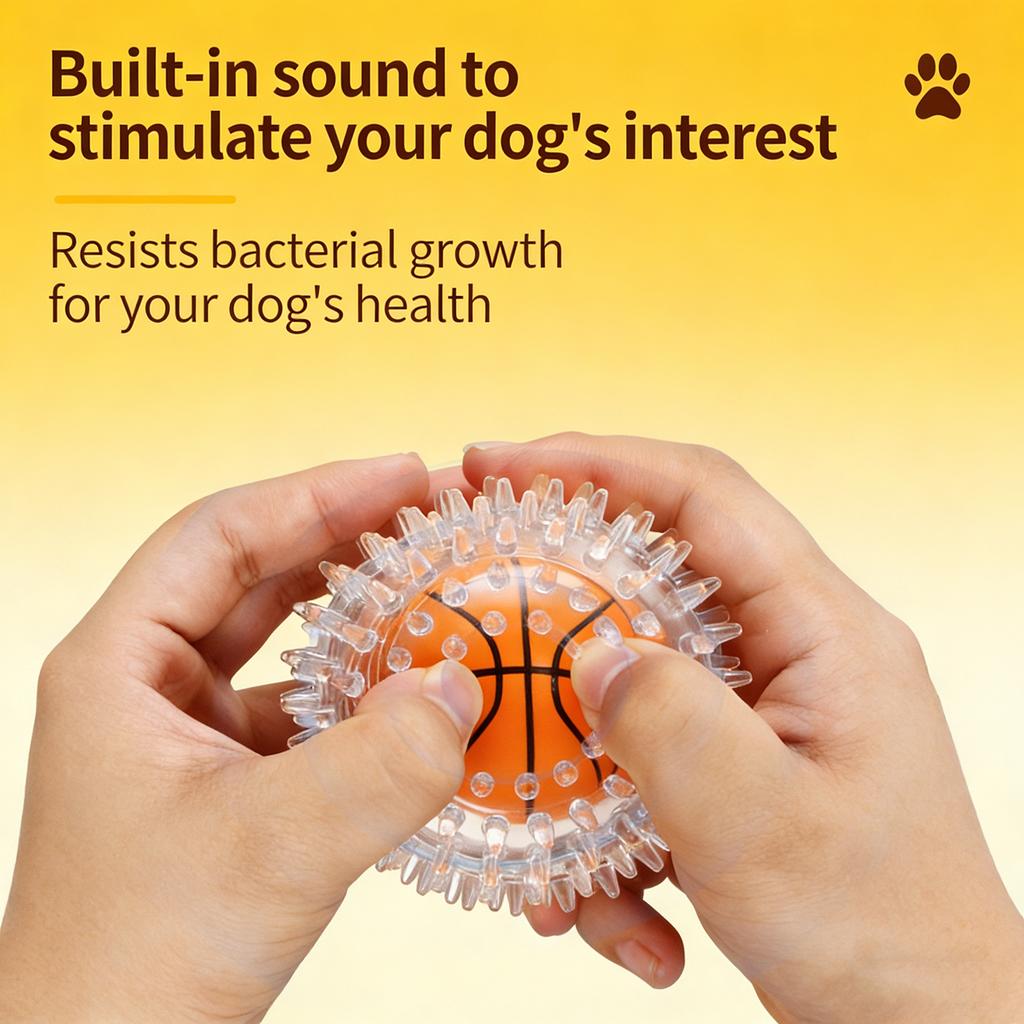 Pet Toys Pet Toy Ball TPR Thorny Exercise Ball Inner Ball For Self-amusement And Stress Relief Grinding Teeth And Cleaning Teeth Dog Toys