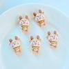 10Pcs Flatback Cabochon Ornament Weihnachten Decor Cartoon Haarnadel Scrapbooking