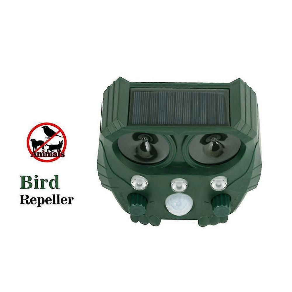 Solar-Tiervertreiber Wasserdicht Ultraschall-Tierabwehr Außenbereich Bewegungsmelder Hund, Katze Abwehr Außen, Eichhörnchen, Waschbär, Stinktier, Kaninchen, Ratte