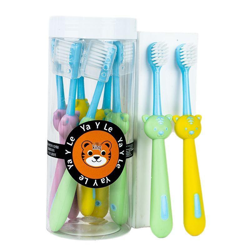 Soft Bristle Adult Toothbrush with Wide Head and Interdental Brush, 8-Pack