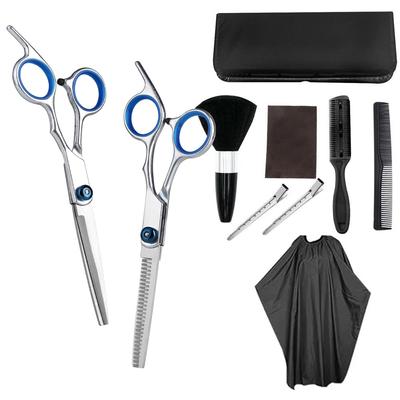 Taglio di capelli professionale, Parrucchiere, Set di forbici, Frangia, Forbici dentate piatte, Strumenti per sfoltire, Forbici da parrucchiere, Taglio di capelli