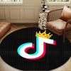 Neon music note  Round Rug for Livingroom,Bedroom, Palyroom, Chair Rug, Area rug, Circle Carpet, Large Size Fan Christmas gift