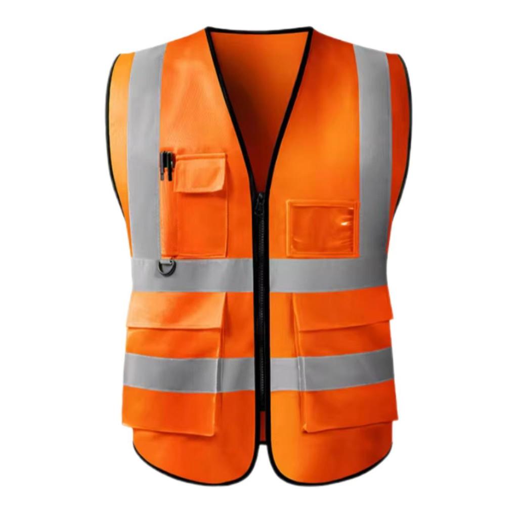 Multi-Pocket Reflective Vest for Drivers, Sanitation, Traffic, Cycling & Construction