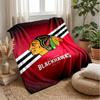 Coperta in Flanella Stampata con Logo Hockey Calda e Confortevole, Amica della Pelle, per Divano, Letto, Uso Quotidiano Indoor