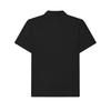 FILA Blue Series High-End Business Minimalist Fashion Pullover Short Sleeve Polo Shirt Men Polo Shirts Black F11M522109F-BK