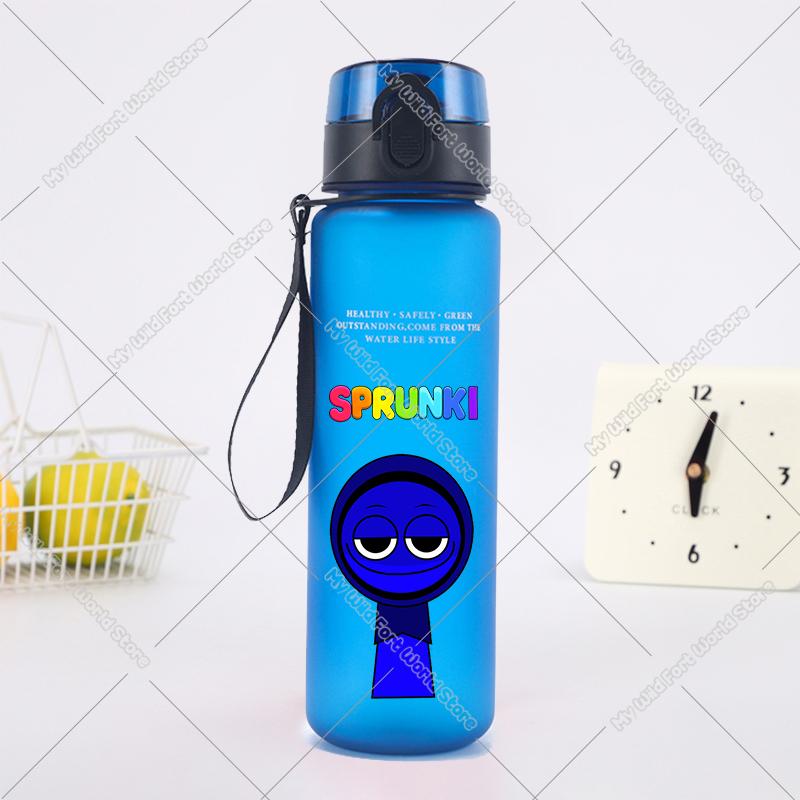 650ML Hot Game Sprunki Water Bottle Portable Children Outdoors Drinking Bottles Large Capacity Sport Fitness Water Cup Xmas Gift