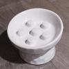Ceramic Cat Slow Feeder Bowl Slanted Mouth Pet Drinking Eating Feeder  for Kitten/Puppy/Bunny